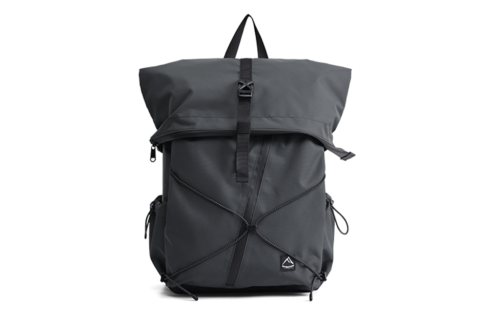 MYEDITION 15L Backpack Outdoor Bag Water Repellent Fabric Nylon Gray/Black PAC Unisex