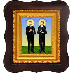 Иоанн Ковшаров и Юрий Новицкий святые мученики. Икона на холсте