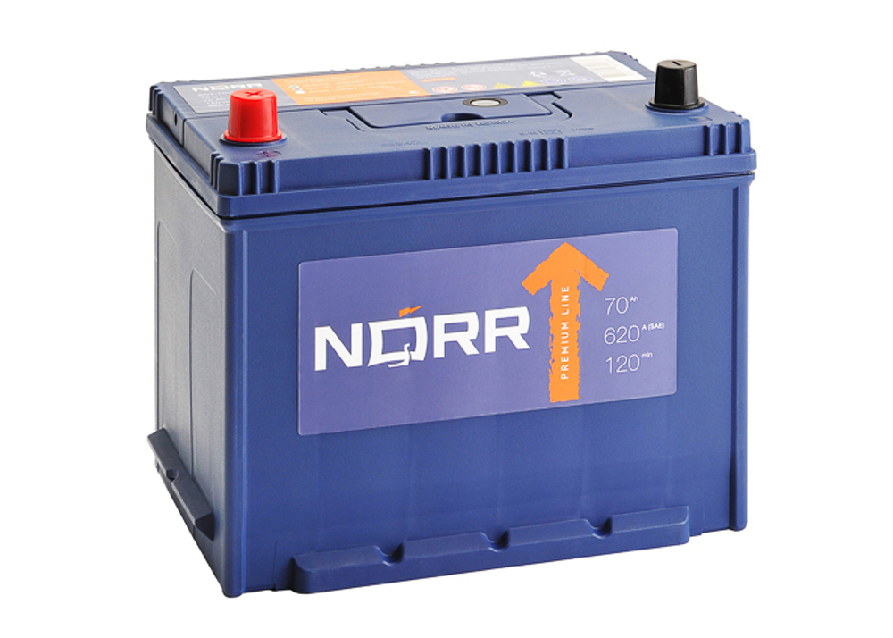 Аккумулятор 6СТ-70 VL, п.п., L+, NORR (JIS)
