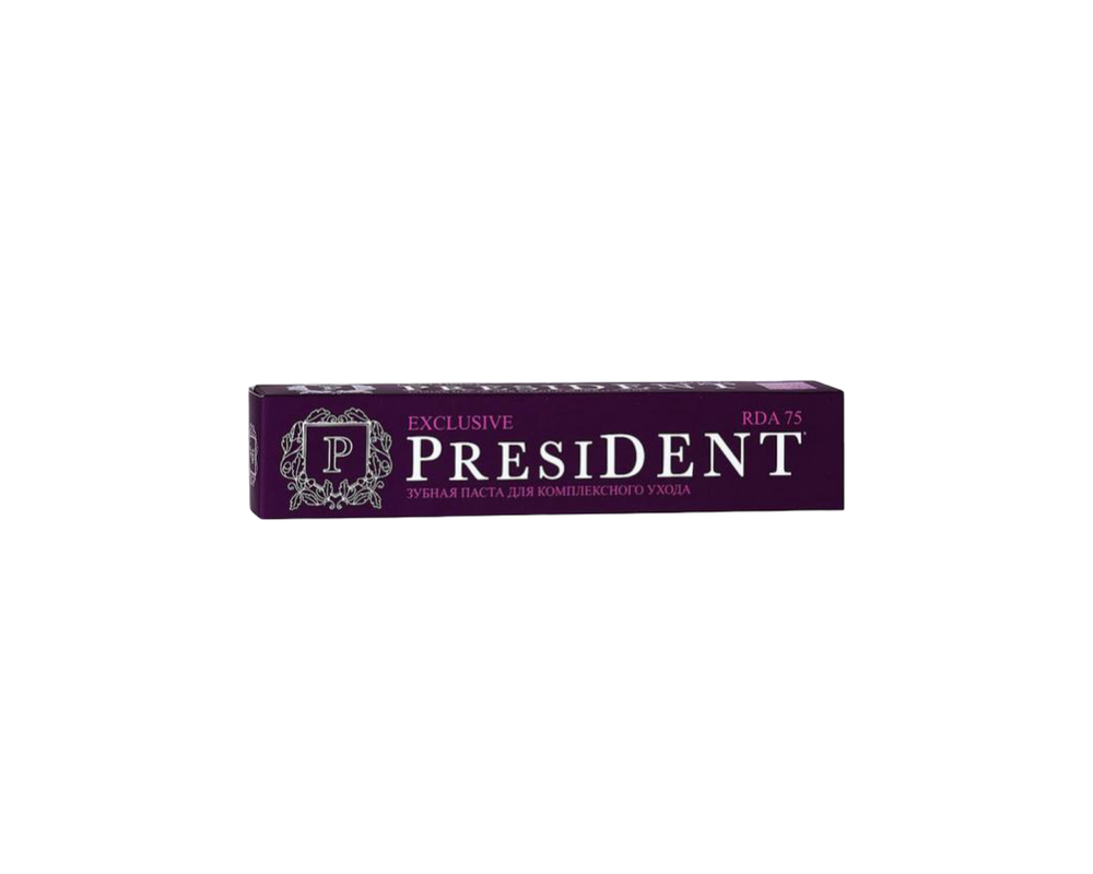 Паста зубная PRESIDENT Exclusive 75 RDA 75г