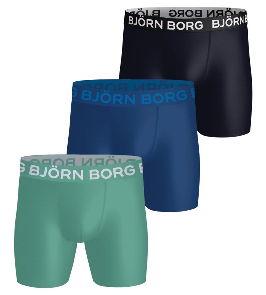Мужские спортивные боксеры Björn Borg Sports Microfiber 3P - multicolor