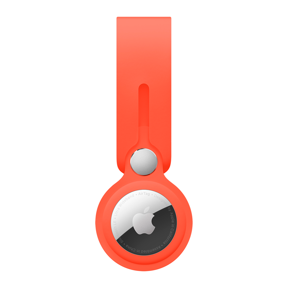 Полиуретановый брелок-подвеска Apple Loop для AirTag, Electric Orange (Солнечный апельсин)