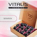 Презервативы VITALIS PREMIUM №100 sensation - с кольцами и точками 0373VP
