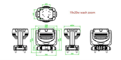 Вращающаяся Голова 19x20W BEE EYE WASH
