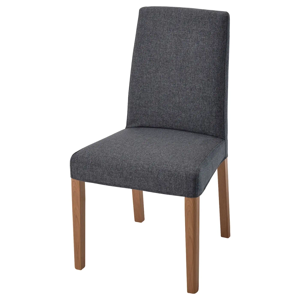 Стул IKEA BERGMUND (БЕРГМУНД), Серый, 95х52х52 см