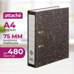 Папка-регистратор Attache (Attache Economy) 75 мм чёрная бумага