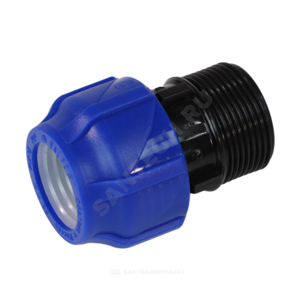 Муфта компрессионная ПЭ Дн 20х1/2" НР Ру16 VALFEX 121001122020