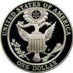 1 доллар 2008 (P) (Американский белоголовый орлан) PROOF Серебро