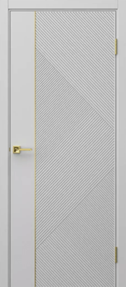 Межкомнатная дверь House Doors Соло 4 ДГ (молдинг золото) RAL 7047