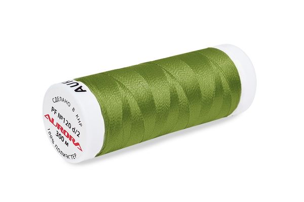 Нитки для креативных работ Aurora №120, 300 м, цв. PF210, 5 катушек