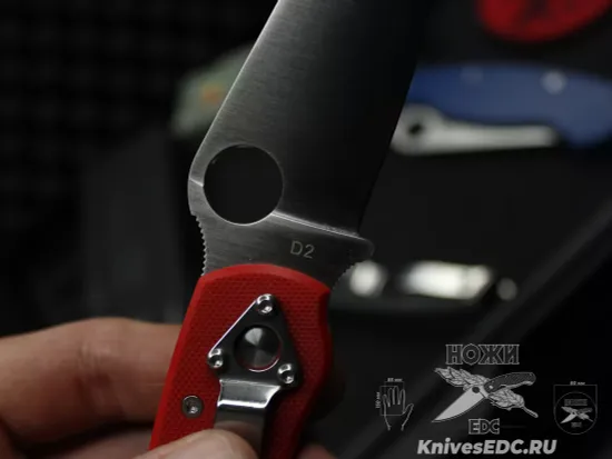 Складной нож Steelclaw Боец-3, красная рукоять  G10 - сталь D2