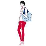 Сумка shopper m leaves blue