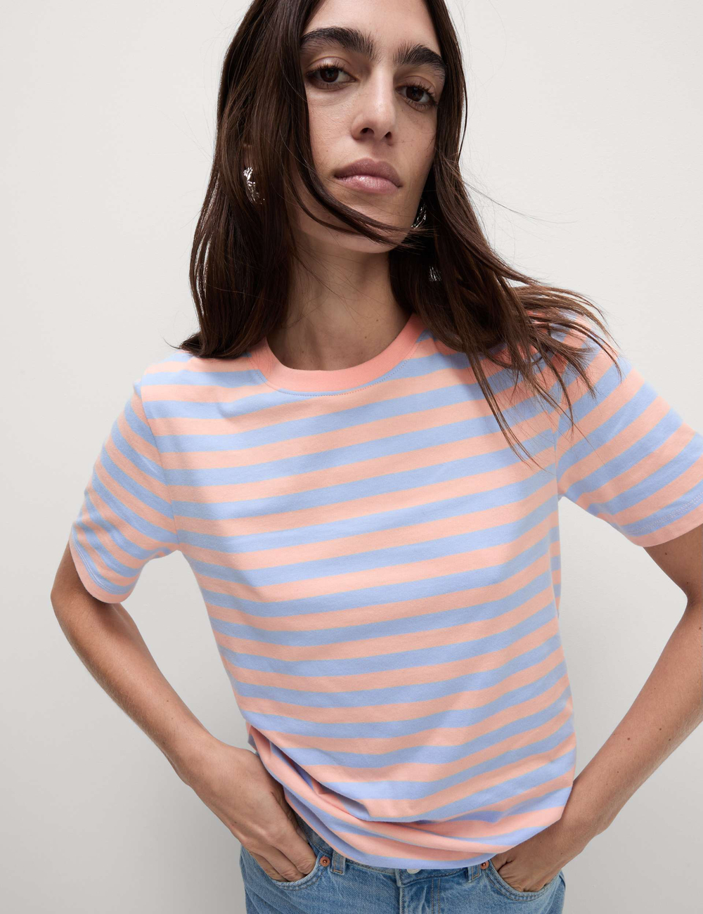 Футболка с коротким рукавом из чистого хлопка T41007391 - Marks & Spencer