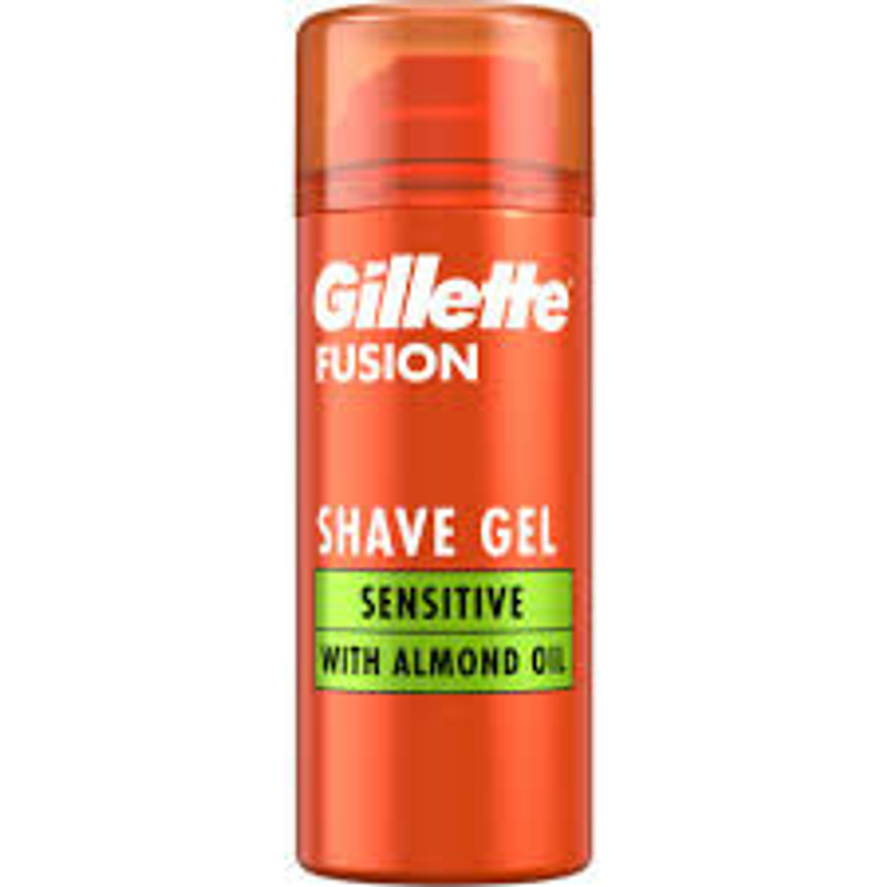 Гель для бритья Gillette Fusion для чувствительной кожи, 75 мл (Великобритания)