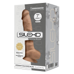 Телесный фаллоимитатор 17,6см на присоске с мошенкой SilexD Premium Silicone Dildo 7" Model 1