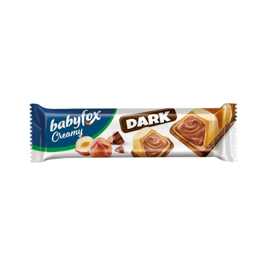 КДВ Батончик ваф. BabyFox Creamy Dark орех 18,2г 6/24 (арт.РВК654)