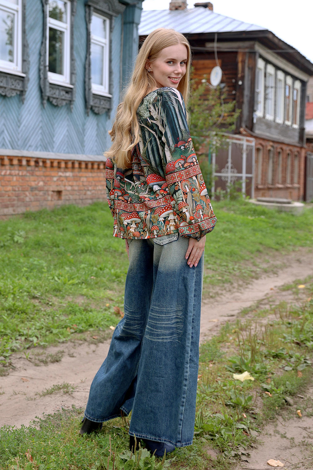Blouse "Polina. Visiting Baba Yaga"