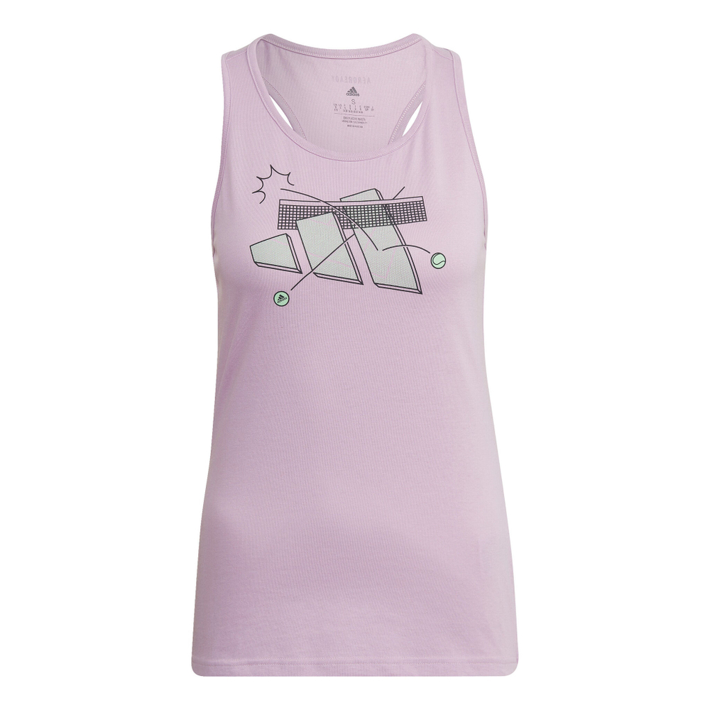 Женская теннисная майка adidas Cat Graphic Tank Top Women - Violet