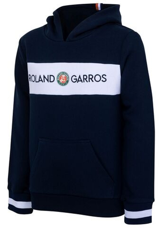 Кофта для мальчика теннисная Roland Garros Sweat Capuche Colour Block - небесный