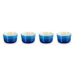 Le Creuset Набор из 4 форм для выпечки 100мл лазурный 79109102200000