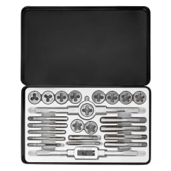Набор метчиков и плашек дюймовый 24пр. (1/4, 5/16, 3/8, 7/16, 1/2) Scheppach Sch-M024-2