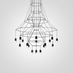 Подвесная люстра Imperiumloft Vibia Wireflow 40,1635