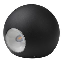 Светильник декоративный настенный светодиодный ЭРА WL11 BK 2х1Вт 3000К IP54 черный для интерьера и фасадов зданий | Фасадная декоративная подсветка