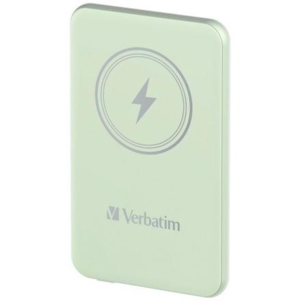 Портативный аккумулятор Verbatim Charge‘n’Go Power Bank 5000 мАч с беспроводной зарядкой, зелёный