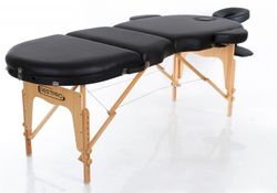 Массажный складной стол Mizomed Premium Oval 3 черный