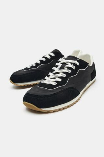ZARA БЕГОВЫЕ КРОССОВКИ BAREFOOT, ЧЕРНЫЙ