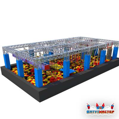 Детский ниндзя парк «Маленькие ниндзя», 22×8×3 м