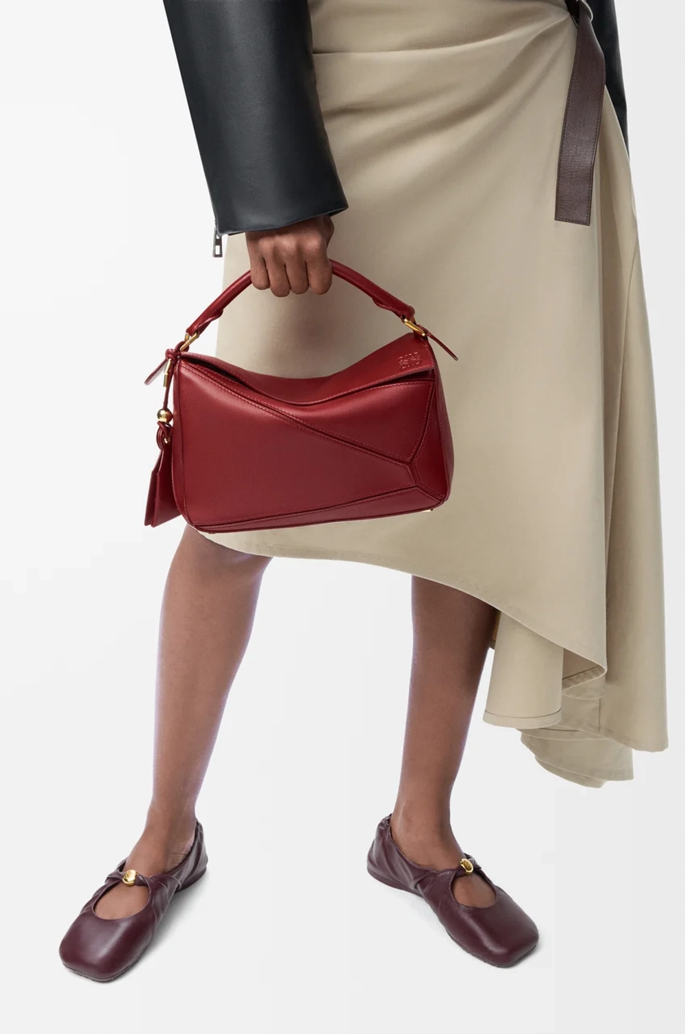 Loewe Маленькая сумка натуральной кожи, красный