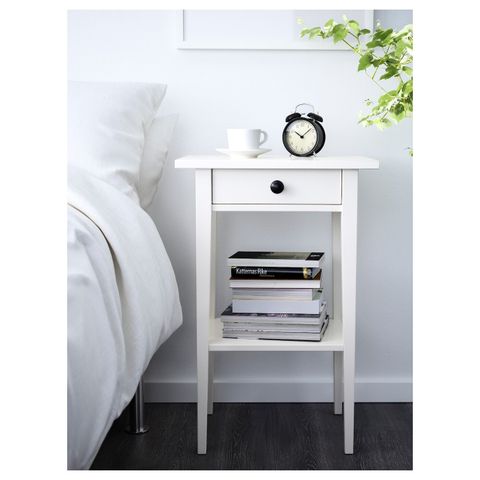 Прикроватная тумбочка IKEA HEMNES (ХЕМНЭС), Белый, 46x35 см