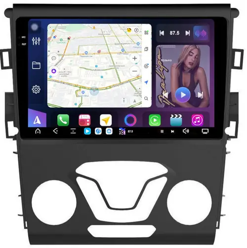 Магнитола для Ford Mondeo 5 2015-2019 - FarCar S500-TS20 монитор 9.5" 2K QLED на Android 14, Быстрейшая, CarPlay, 4G SIM-слот