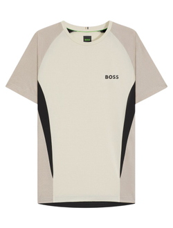Мужская футболка BOSS Matchball TOC Slim-Fit — натуральный