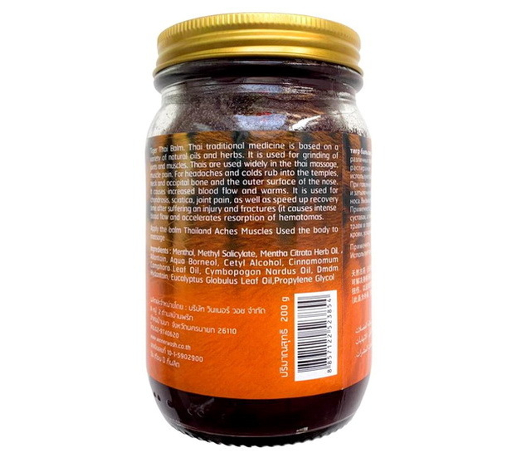 Тайский тигровый бальзам Tiger Thai Balm Banna, 200 гр
