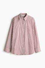 Рубашка оверсайз из ткани армюр - H&M