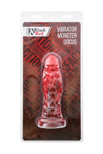 Вибратор Black&Red Monster Docus красный 20 см