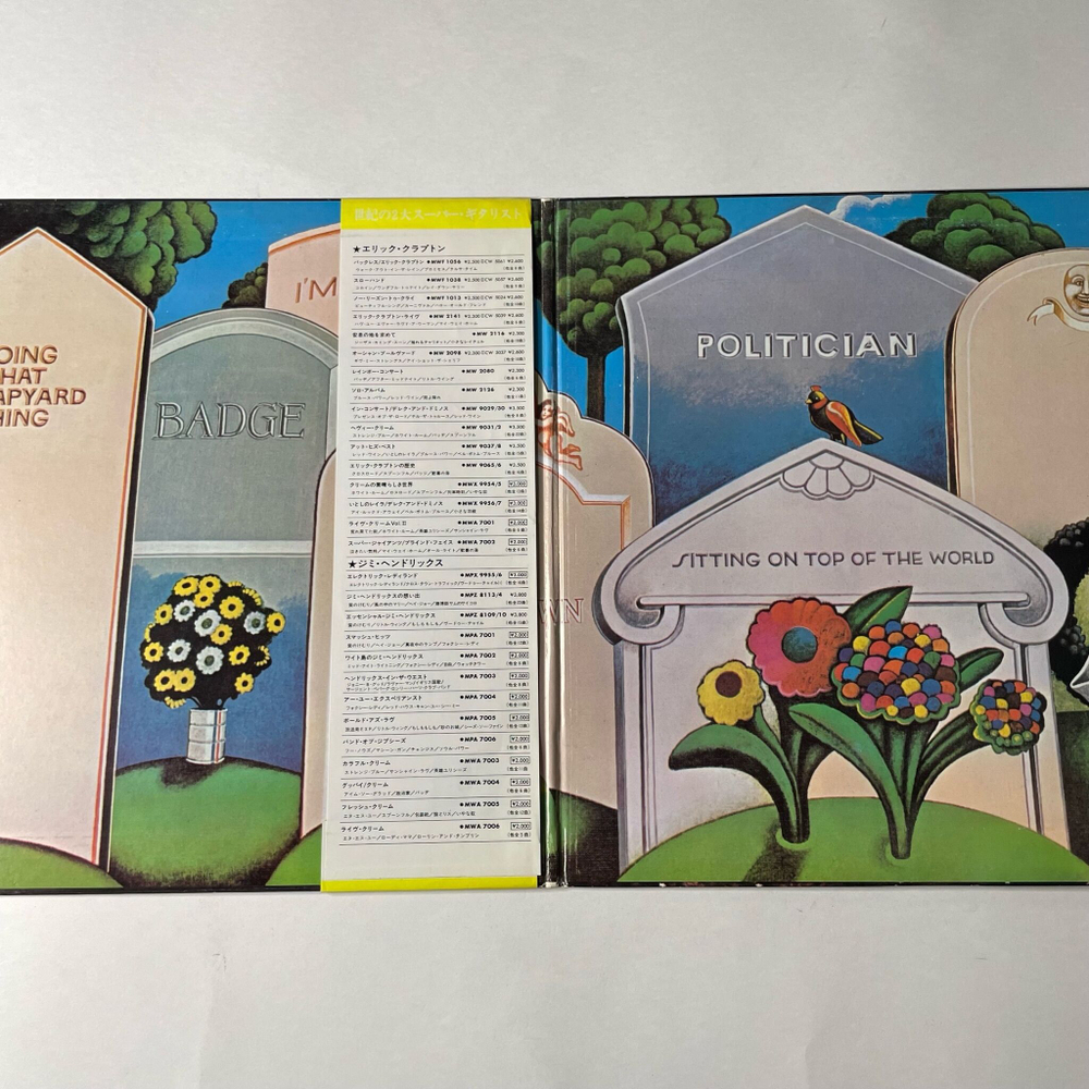Винтажная виниловая пластинка LP Cream Goodbye (Japan 1980) (Obi)