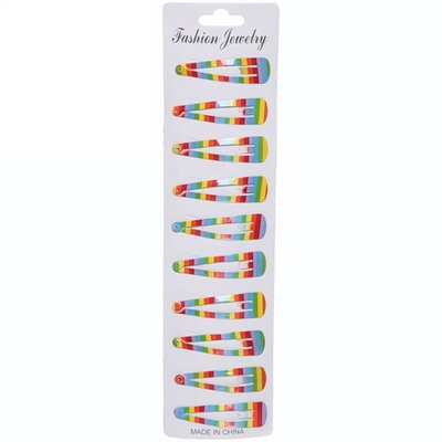 Зажим для волос 10шт "Your Jewelry - Polychrome", 6,5*1,2см