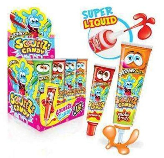 Жидкая конфета Гель тюбик SqueeZe 44г*16шт, Johny Bee