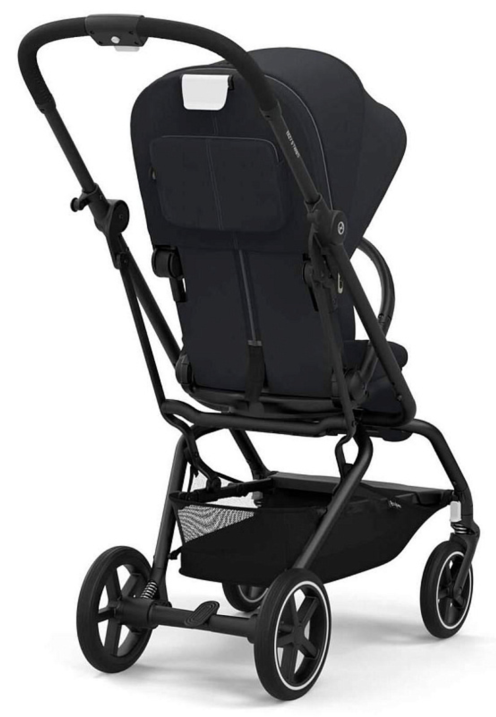 Коляска прогулочная Cybex Eezy S Twist+ 2 BLK (с дождевиком и бампером), Magic Black