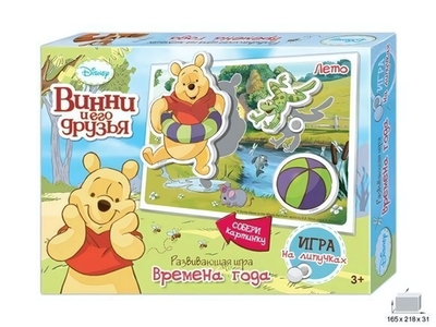 Игра на липучках "Винни и его друзья" Дисней (Времена года) (Р.с.)