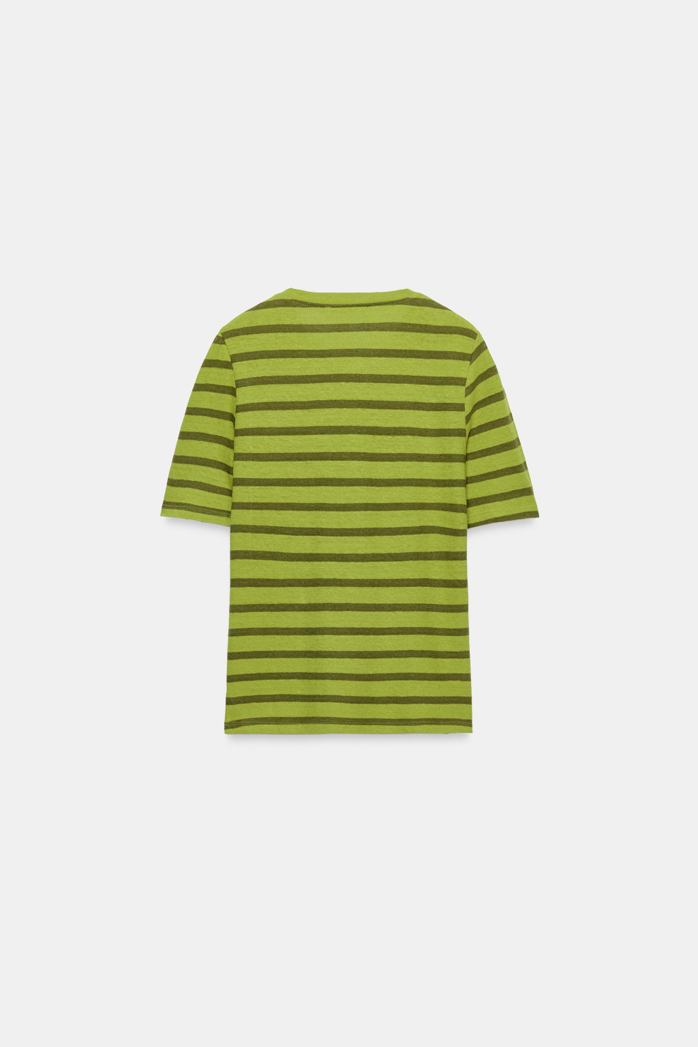 ФУТБОЛКА С ЛЬНОМ И ПУГОВИЦАМИ — ZARA