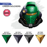 Набор акриловых красок AK Interactive - Green Soldiers - QUICK GEN Set