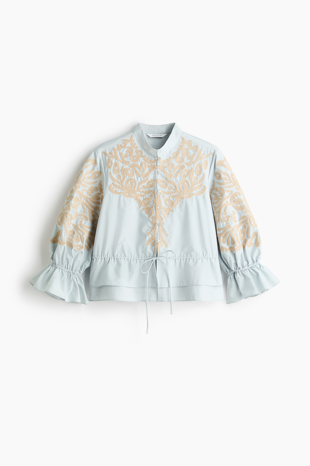 Блузка с аппликацией и шнурком - H&M