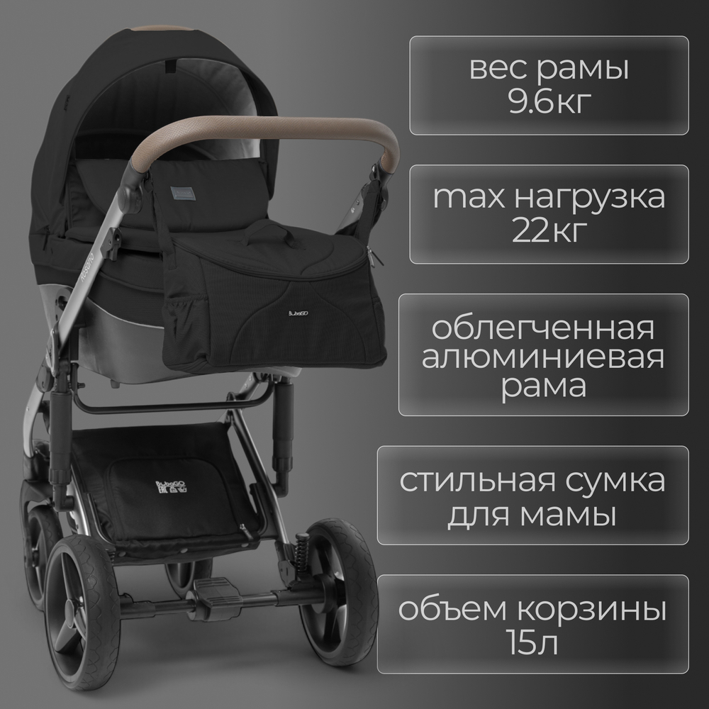 Модульная коляска BubaGO Rosano 3в1