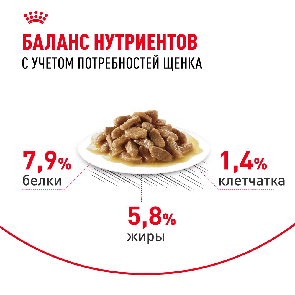 Royal Canin Mini Puppy Мини Паппи Корм влажный для щенков мелких пород в возрасте до 10 месяцев соус 85г