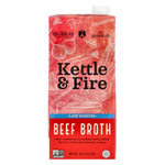Kettle & Fire, Говяжий бульон, с низким содержанием натрия, 907 г (32 унции)