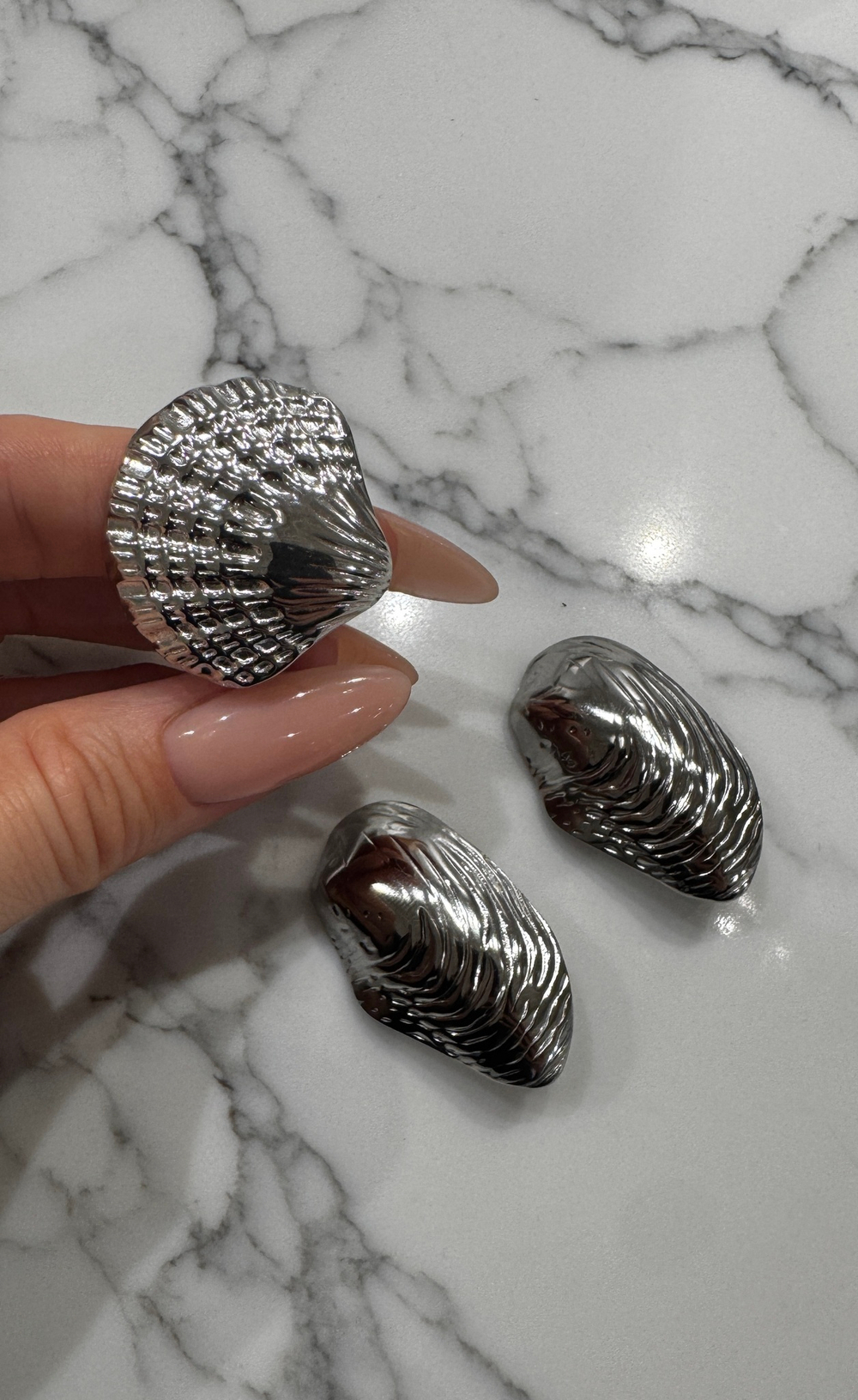 Серьги SEASHELL silver